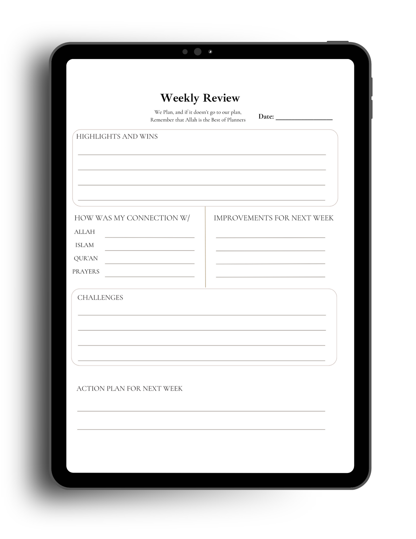 2025 Ramadan Planner ~ Sacred Reflections (Digital)